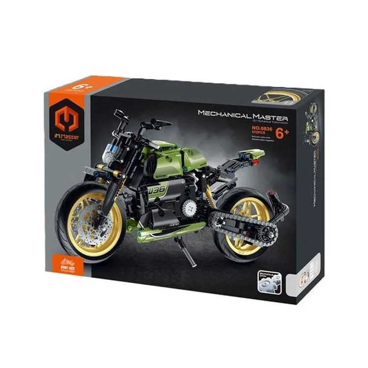 SUNMAN İM. MASTER NO.6836 MOTOSİKLET YEŞİL LEGO YAPIM SETİ 572 PARÇA 6+