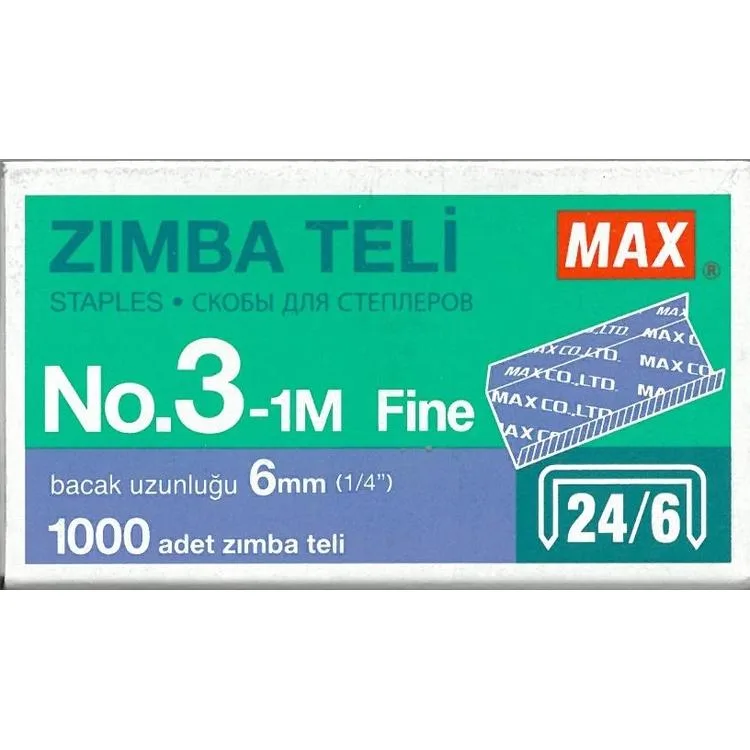 MAX MS90109 3-1M 24/6 ZIMBA TELİ