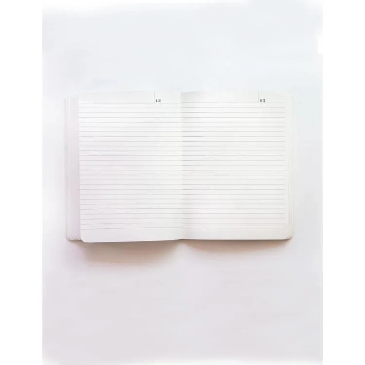 DEFFTER FABOOKS MONOGRAM HARF BASKILI LASTİKLİ SERT KAPAK ÇİZGİLİ DEFTER 168 SYF - V