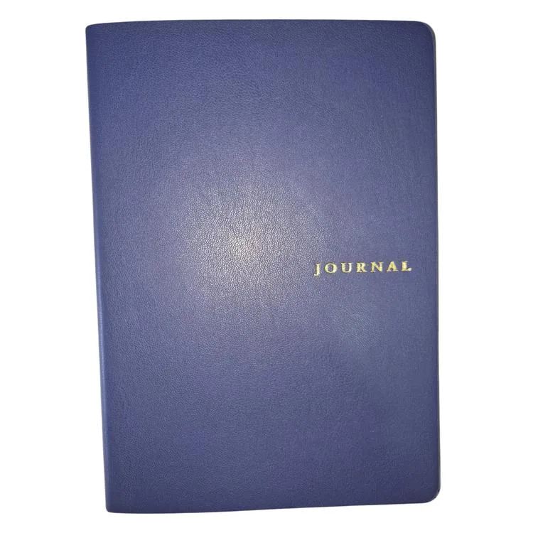 VICTORIA'S JOURNALS SMYTH ART 126-2798 ESNEK KAPAK A5 100gr. 96YP. ÇİZGİSİZ (DÜZ) KENAR DESENLİ DEFTER LACİVERT