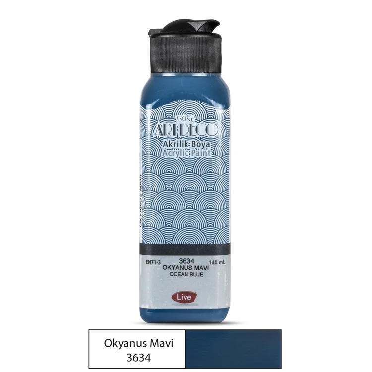 ARTDECO 3634 AKRİLİK BOYA 140 ML. OKYANUS MAVİ