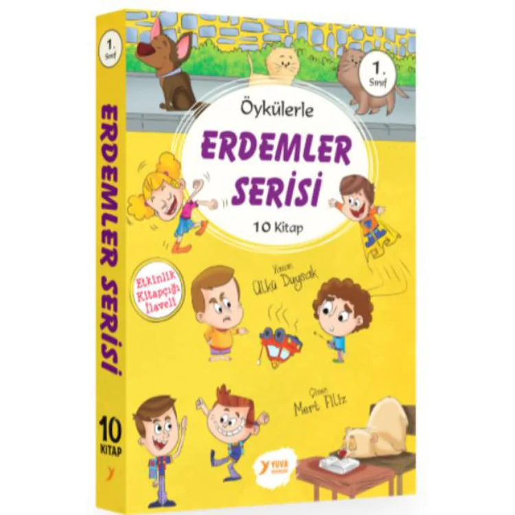 YUVA 1.SINIF ÖYKÜLERLE ERDEMLER SERİSİ 10 KİTAP SET