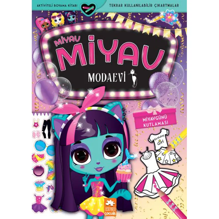 EKSİK PARÇA MİYAV MİYAV MODAEVİ MİYAVGÜNÜ KUTLAMASI - AKTİVİTELİ BOYAMA KİTABI