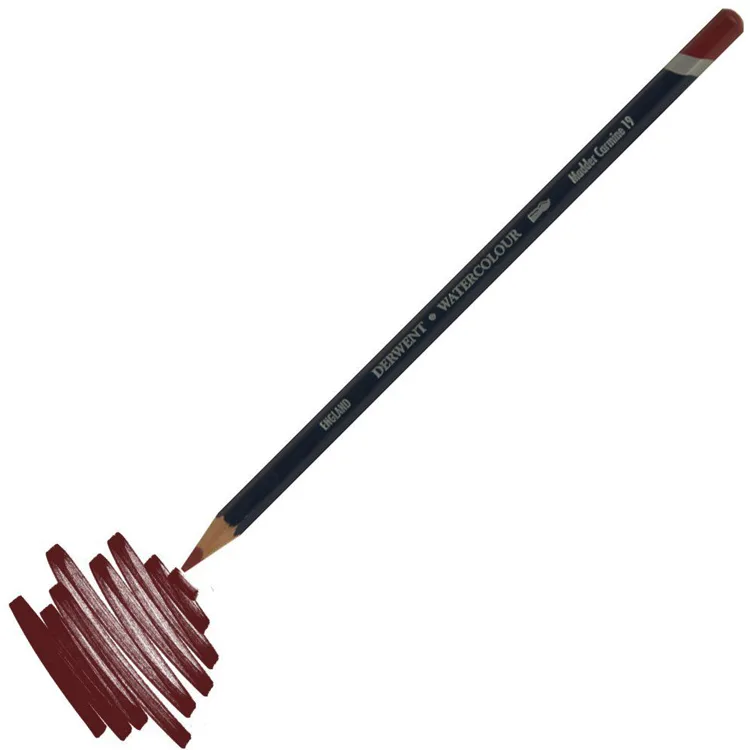 DERWENT NEW WATERCOLOUR PENCIL- SULUBOYA KALEMİ- MADDER CARMINE 19
