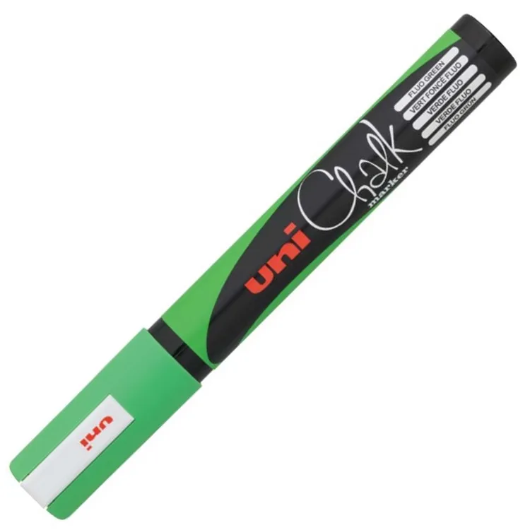 UNİ BALL PWE-5M CHALK SU BAZLI SİYAH TAHTA MARKÖRÜ 1.8-2.5 F. YEŞİL