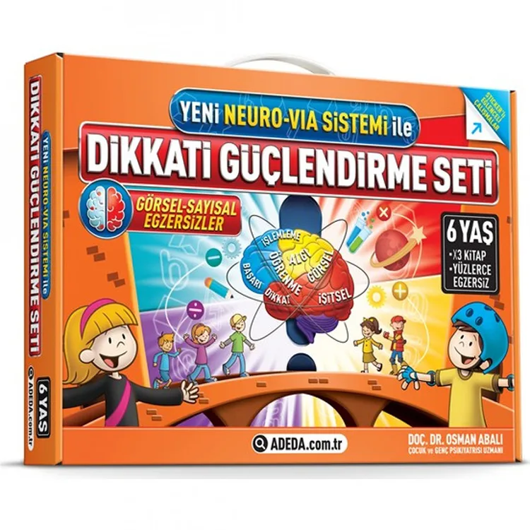 YENİ NEURO VIA SİSTEMİ İLE DİKKATİ GÜÇLENDİRME SETİ 6 YAŞ