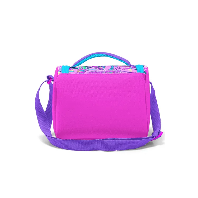 CORAL HIGH 11760 KIDS PEMBE MOR GRAFİTİ DESENLİ THERMO BESLENME ÇANTASI