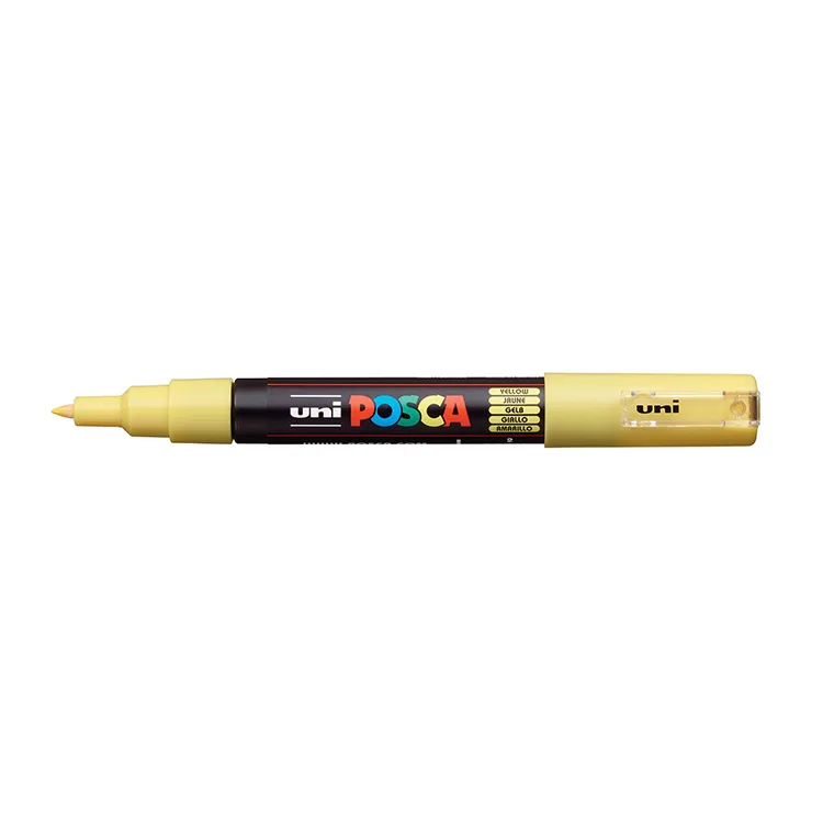 UNİ POSCA SU BAZLI POSTER MARKER 0.7 SARI PC-1M