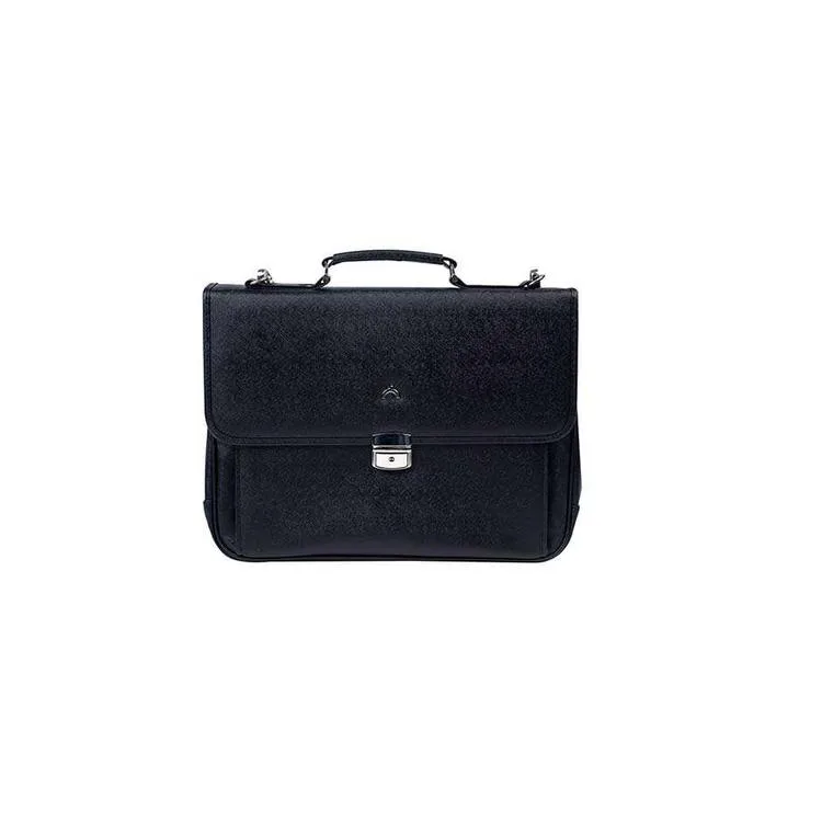 ÖNDER 8011-3 SELANİK KİLİTLİ SAPLI VE OMUZ ASKILI VEGAN SUNİ DERİ LAPTOP EVRAK ÇANTASI