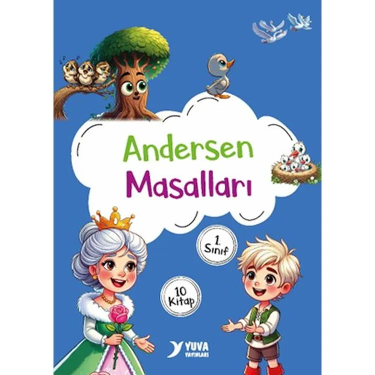 ANDERSEN MASALLARI 10 KİTAP SET + SORU KİTABI ( 1. SINIFLAR İÇİN)
