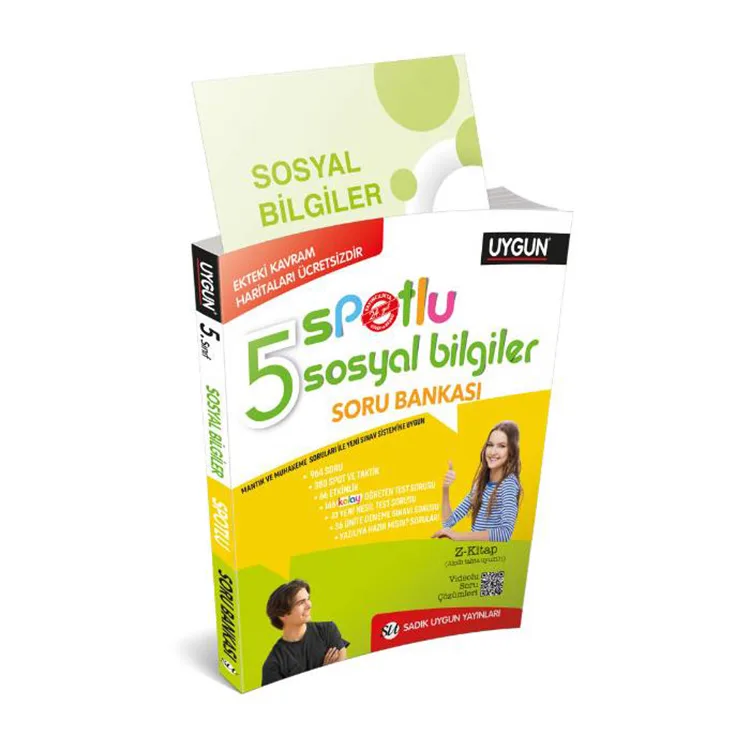 SADIK UYGUN YAYINLARI 5. SINIF SOSYAL BİLGİLER SPOTLU SORU BANKASI