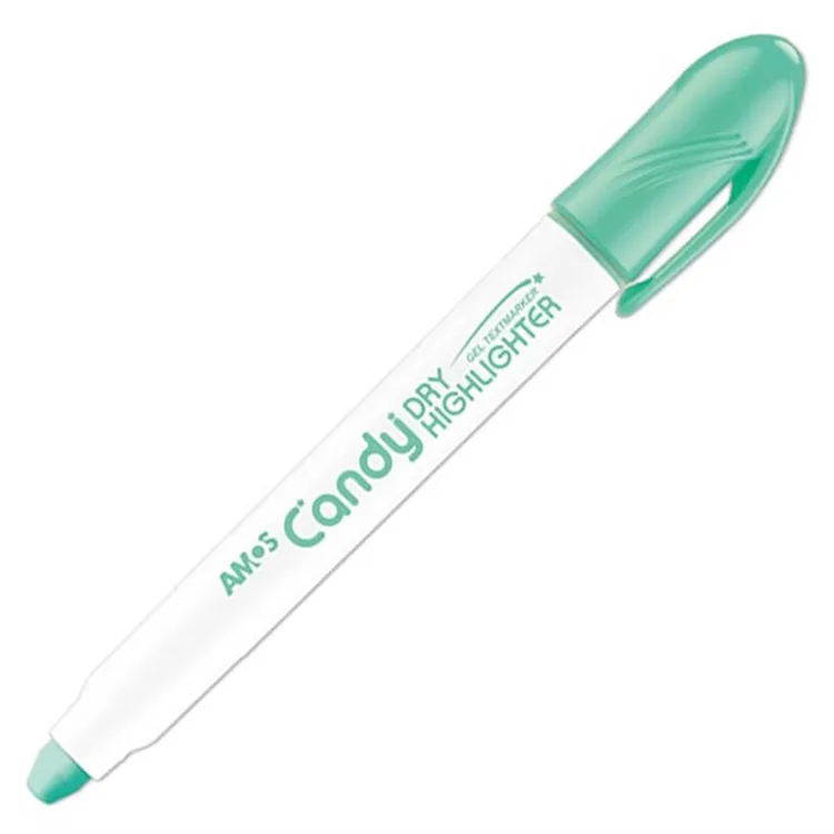 AMOS DRY CANDY HIGHLIGHTER FOSFORLU JEL KALEM PASTEL YEŞİL