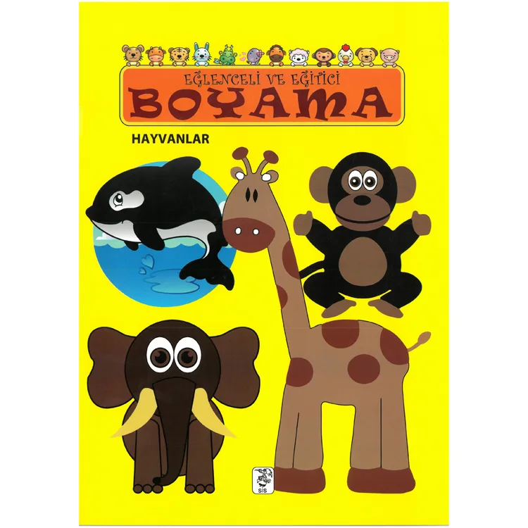 EĞLENCELİ VE EĞİTİCİ BOYAMA KİTABI - HAYVANLAR
