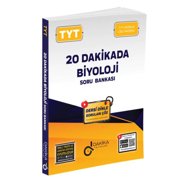 DAKİKA TYT 20 DAKİKADA BİYOLOJİ SORU BANKASI