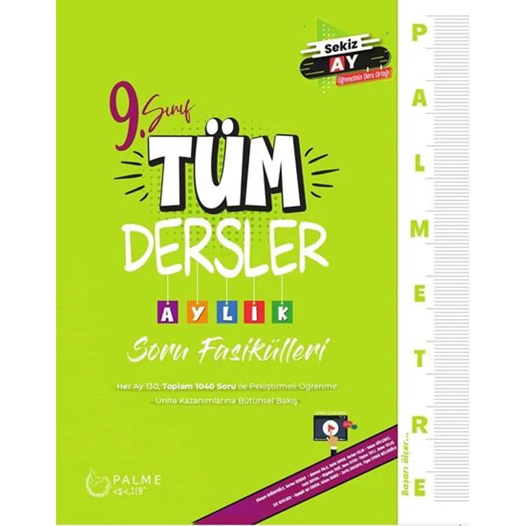 PALME 9. SINIF TÜM DERSLER AYLIK SORU FASİKÜLLERİ