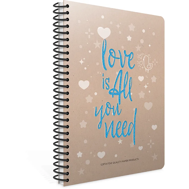 GIPTA LOVE BOOK SPİRALLİ KARTON KAPAK A4 80 YP KARELİ DEFTER
