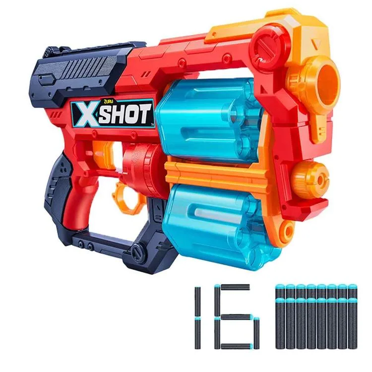 SUNMAN ZURU 36436 X-SHOT XCESS SÜNGER ATAN SİLAH 16 MERMİ
