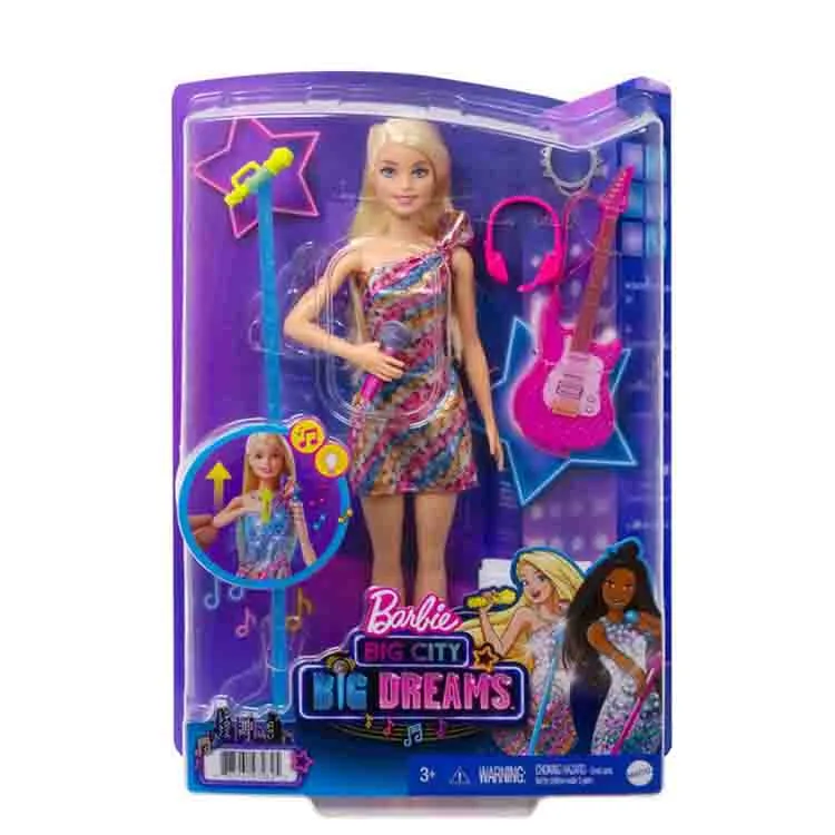 MATTEL GYJ23 BARBIE BÜYÜK HAYALLER SERİSİ MALİBU ŞARKICI BEBEK
