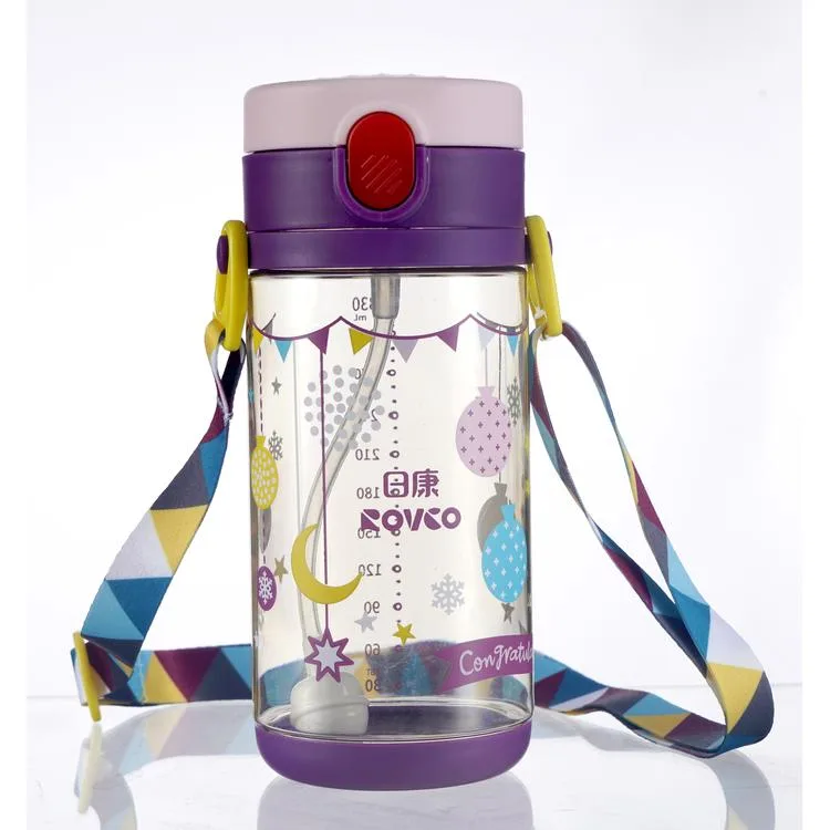 VAGONLIFE ROVCO PİPETLİ / PİPETSİZ KULLANIM ASKILI ÇOCUK MATARASI B1040 330 ML 6 AY +