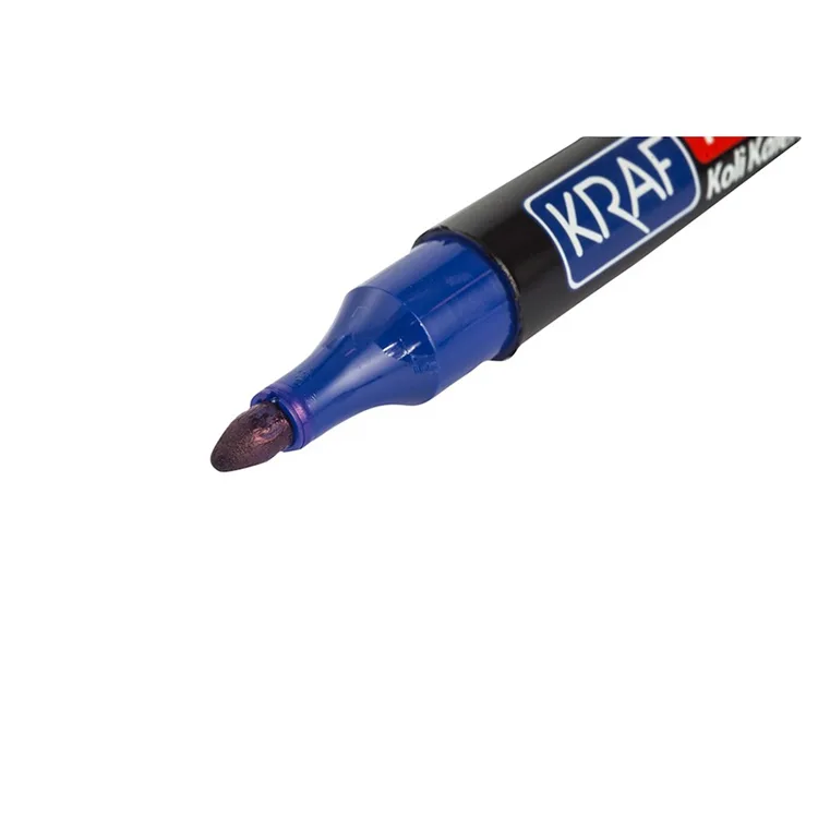 KRAF 220 PERMANENT MARKER YUVARLAK UÇ - MAVİ