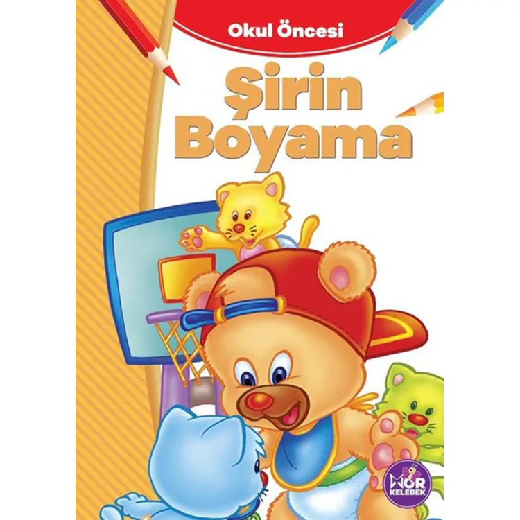 MOR KELEBEK - OKUL ÖNCESİ ŞİRİN BOYAMA