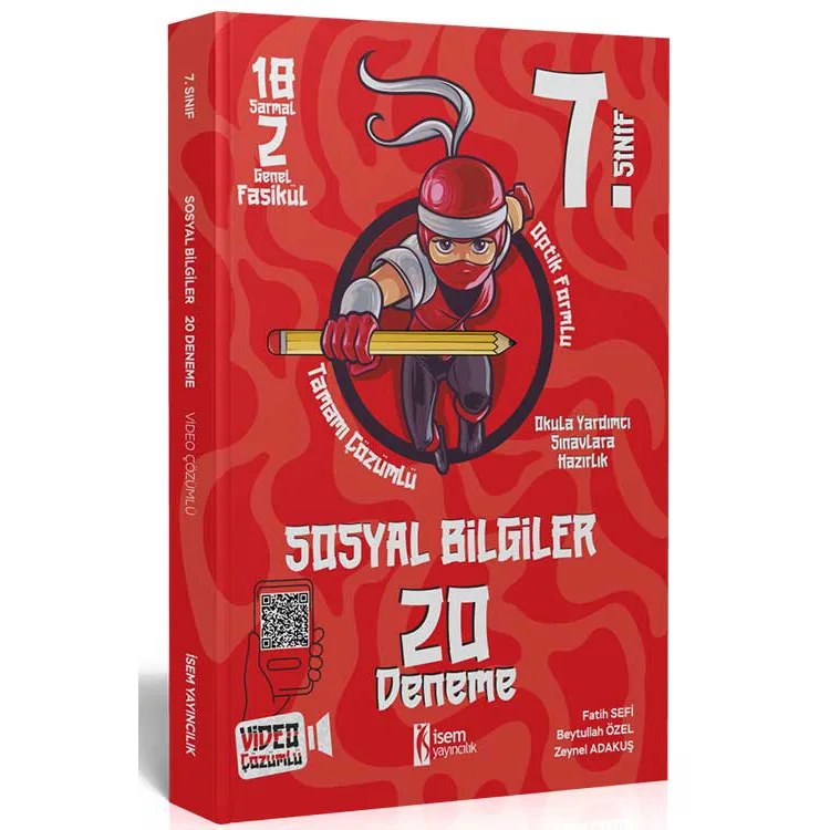 İSEM 7. SINIF SOSYAL BİLGİLER 20 DENEME - 2025 MÜFREDAT