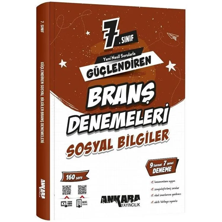 ANKARA YAYINLARI 7.SINIF GÜÇLENDİREN SOSYAL BİLGİLER BRANŞ DENEMELERİ - 2025 MÜFREDAT