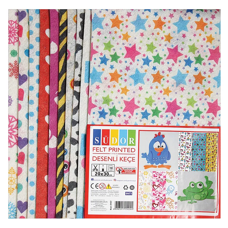 SÜDOR EV07 KEÇE DESENLİ 20X30 CM 10 LU