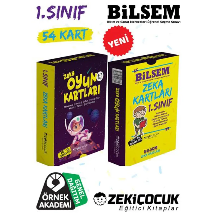 ZEKİ ÇOCUK 1.SINIF BİLSEM ZEKA KARTLARI