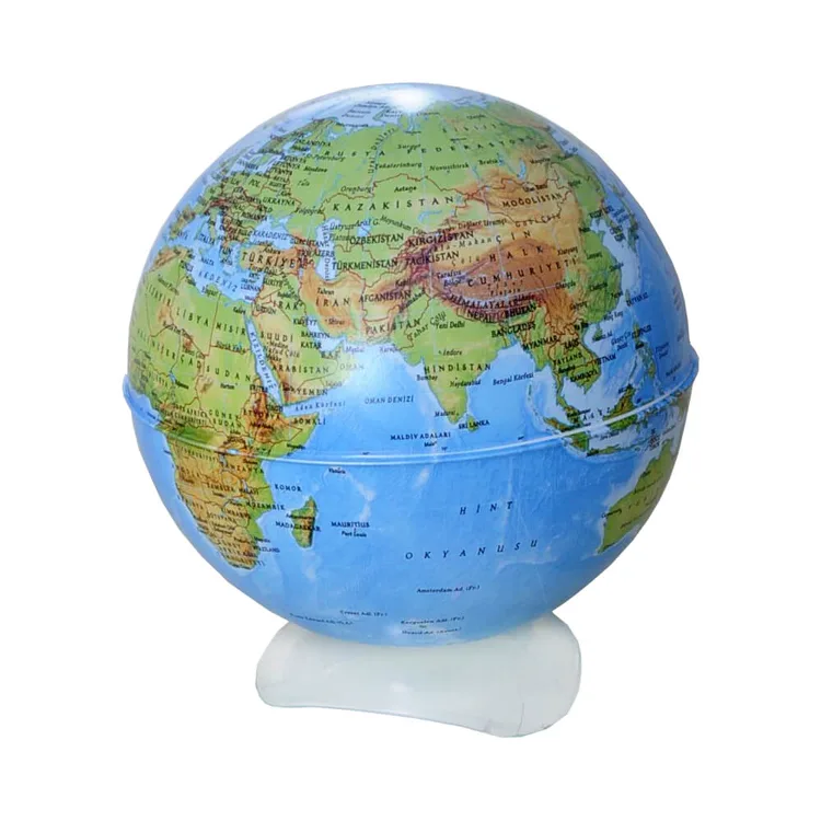 GÜRBÜZ MİNİ GLOBE FİZİKİ KÜRE KALEMTRAŞ 10 CM