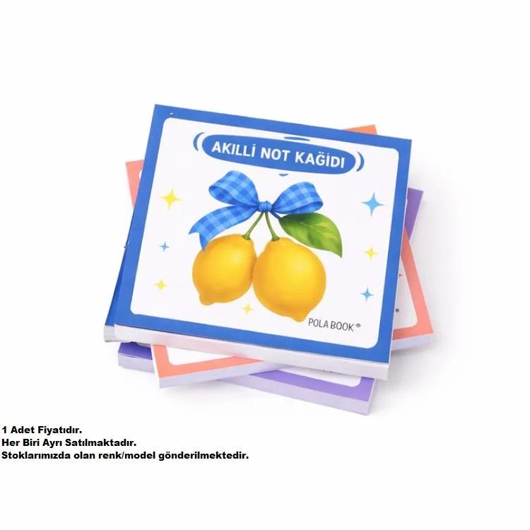 POLA BOOK HKP052 SMART POST-İT ELEKTROSTATİK SÖK-TAK 6.8x6.8cm 50 YP. AKILLI NOT KAĞIDI - TEKLİ