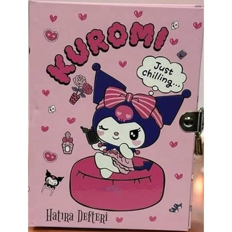 KUROMI 158 40 00 20X15 KİLİTLİ HATIRA DEFTERİ - TEKLİ