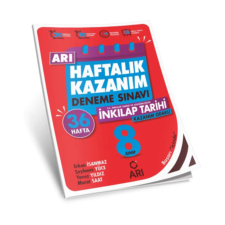 ARI 8. SINIF T.C. İNKILAP TARİHİ VE ATATÜRKÇÜLÜK HAFTALIK KAZANIM DENEMELERİ