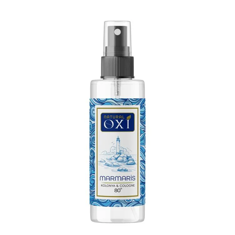 OXİ NATURAL PREMİUM 80° KOLONYA 150ML PET ŞİŞE KUTULU - MARMARİS