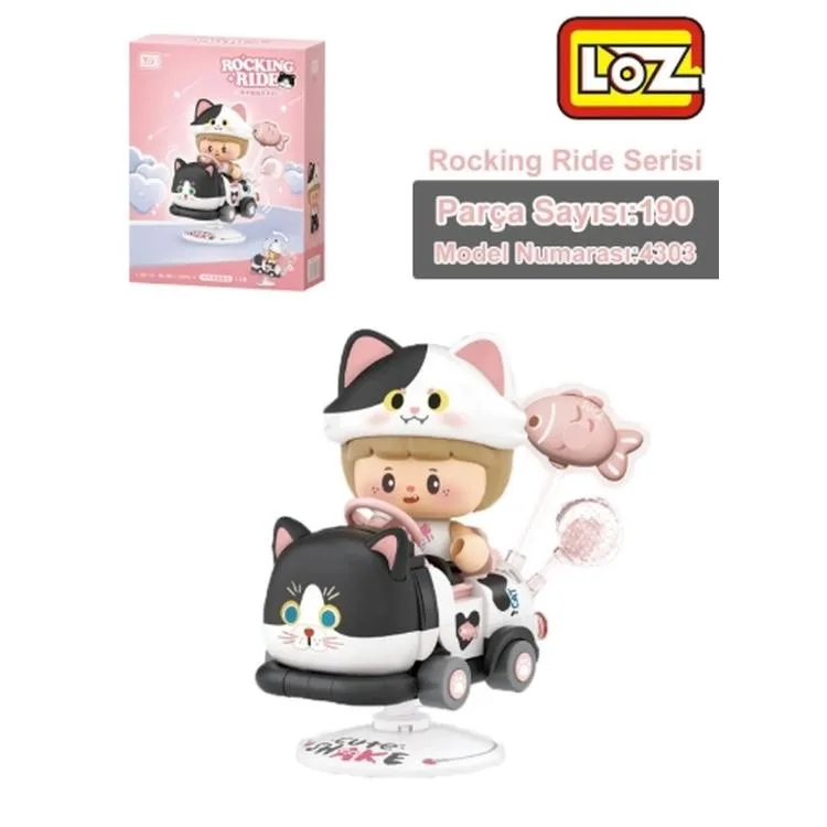 VAGONLIFE LOZ 4307 PANDA SALLANMA SÜRÜŞÜ 188 PARÇA BLOCK OYUNCAK 6+