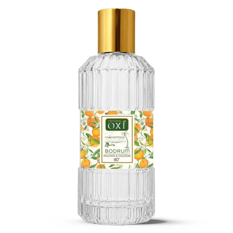 OXİ NATURAL PREMİUM 80° KOLONYA 220ML CAM ŞİŞE KUTULU - BODRUM