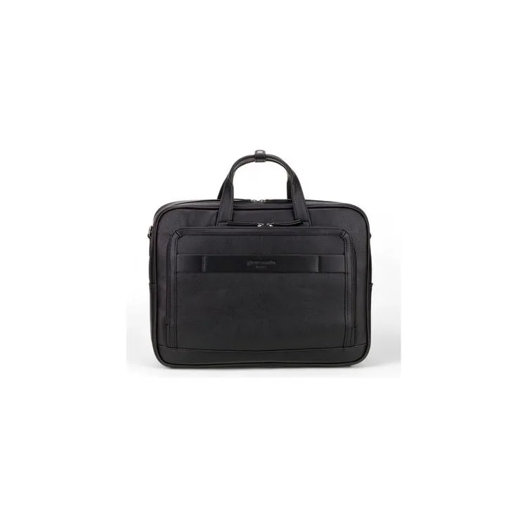 PIERRE CARDIN 01PC00111-S AYARLANABİLİR ÇIKARTILABİLİR KORDONLU SUNİ DERİ LAPTOP EVRAK ÇANTASI SİYAH