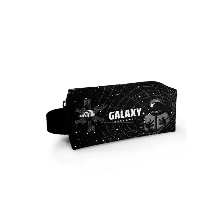 CORAL HIGH 22084 KIDS SİYAH GALAXY DESENLİ TEK BÖLMELİ KALEM ÇANTASI