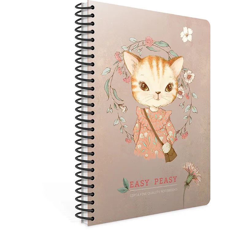 GIPTA EASY NOTES SPİRALLİ KARTON KAPAK DEFTER A4 100YP. KARELİ