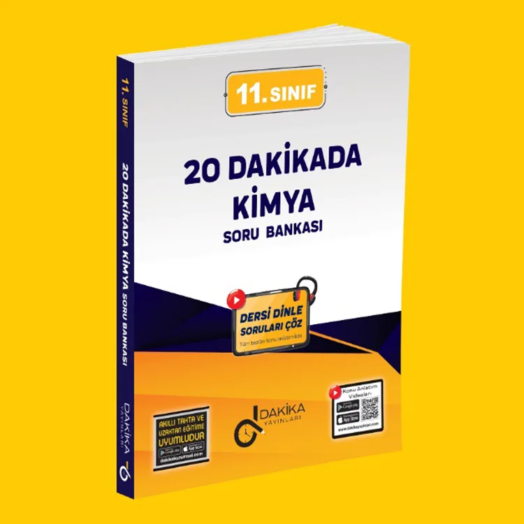DAKİKA 11. SINIF 20 DAKİKADA KİMYA SORU BANKASI