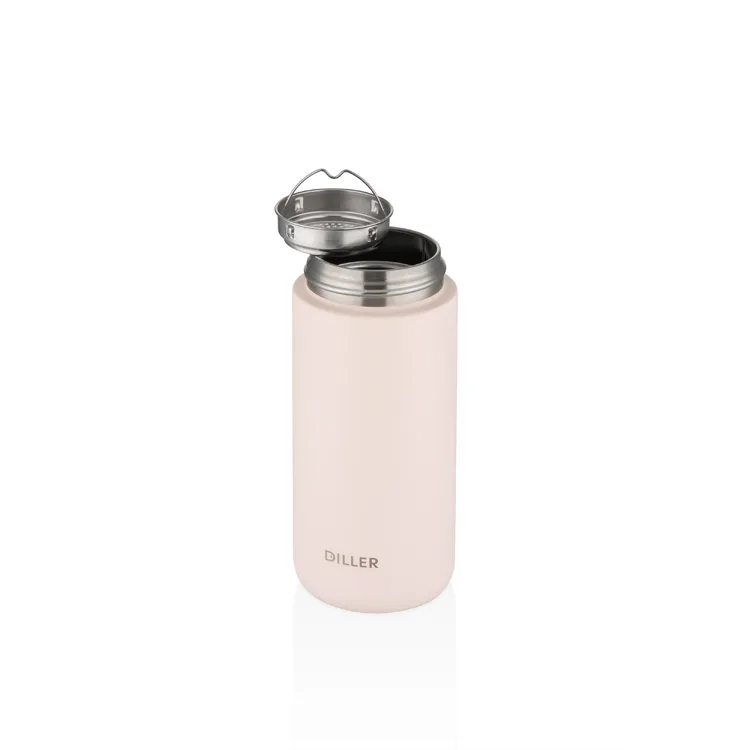 VAGONLİFE DILLER SÜZGEÇLİ SİLİKON KULPLU ÇELİK TERMOS 420ML VGN-8992