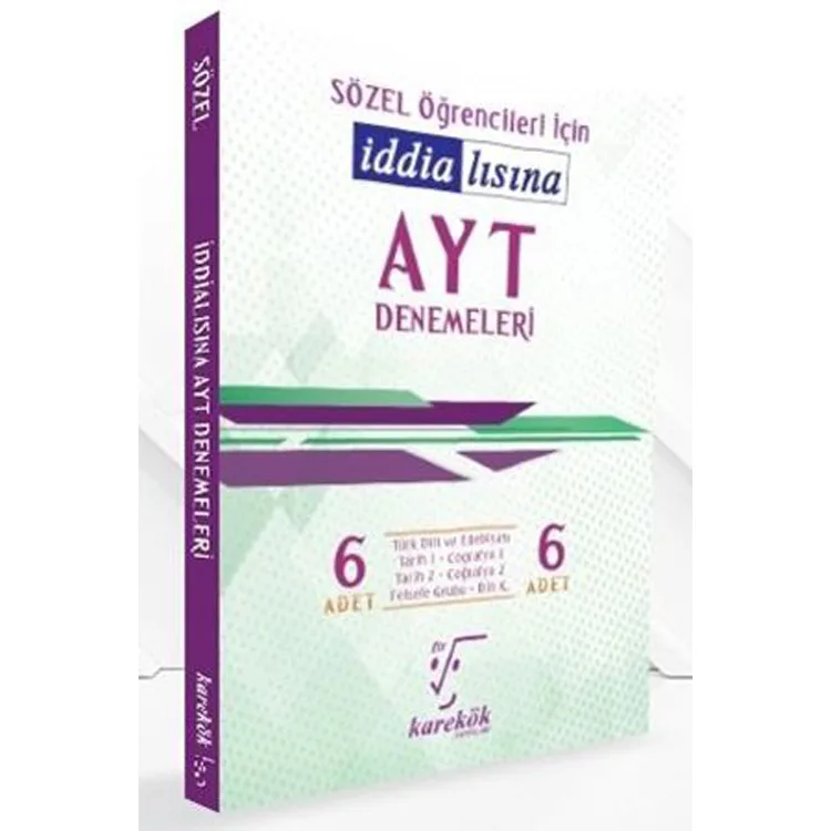 KAREKÖK AYT SÖZEL 6'LI DENEMELERİ