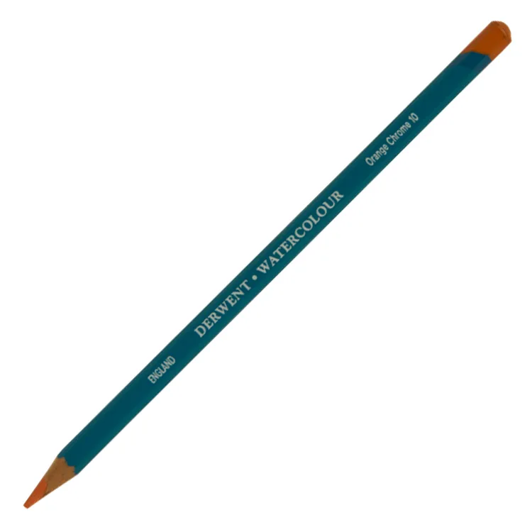 DERWENT NEW WATERCOLOUR PENCIL- SULUBOYA KALEMİ- ORANGE CHROME 10