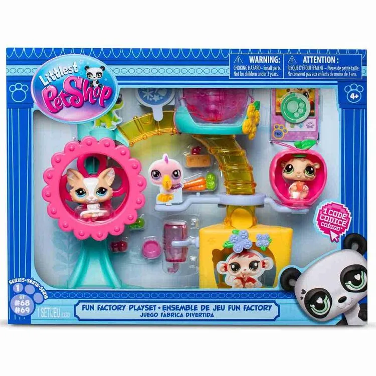 HASBRO 00519 LITTLEST PET SHOP S1 MİNİŞLER EĞLENCE FABRİKASI OYUN SETİ 2'Lİ