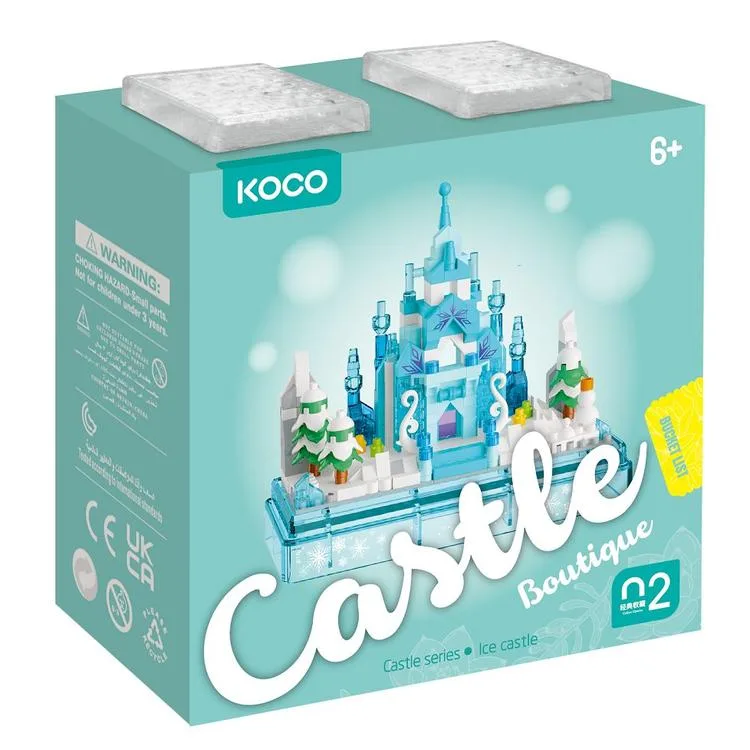 SUNMAN KOCO NO.02075 CASTLE BOUTIQUE BUZ KAR KALESİ LEGO YAPIM SETİ 381 PARÇA 6+