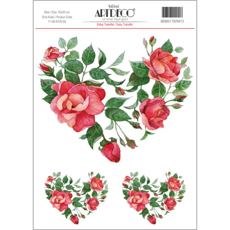 ARTDECO KOLAY TRANSFER 25X35CM DESEN NO:50