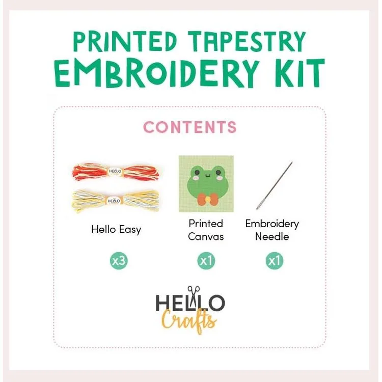 HELLO CRAFTS HC507 BASKILI GOBLEN KİTİ - KURBAĞA