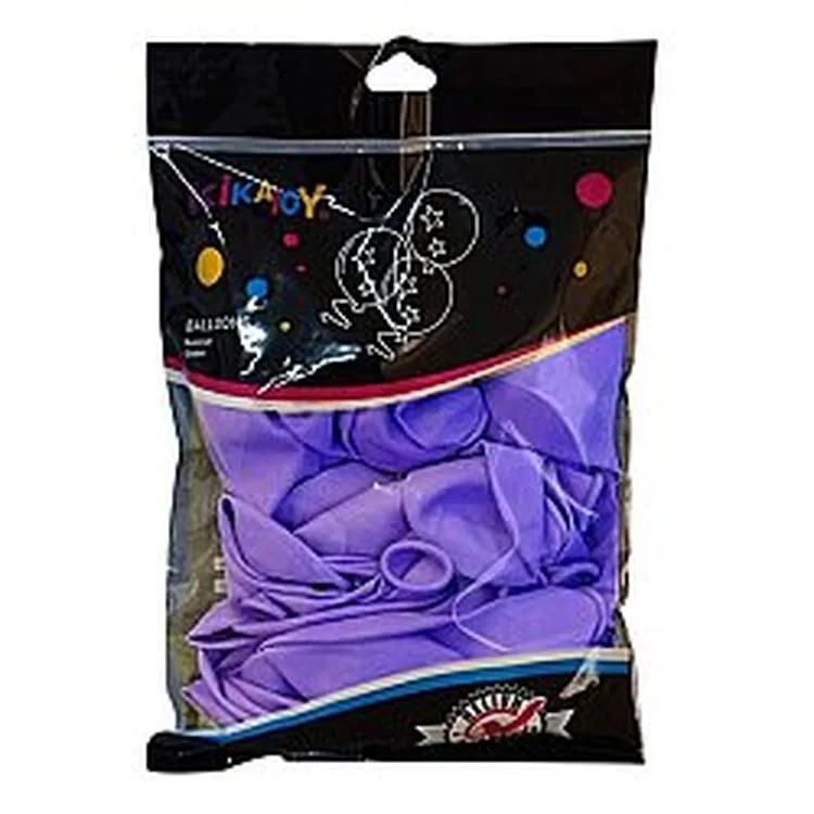 SPOT BALON 2006680-8 BASKISIZ BALON 100'lü 12" İNÇ 30cm TEK PAKET MOR RENK 8+