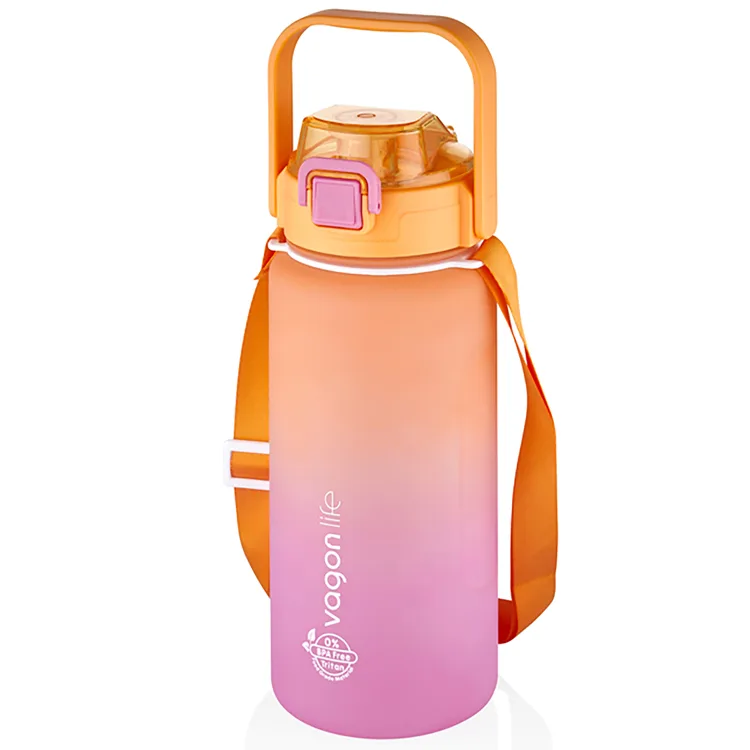 VAGONLİFE TRITAN PİPETLİ MATARA VGN2213-T 1500 ML ORANGE-PINK