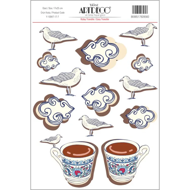 ARTDECO KOLAY TRANSFER 17X25CM DESEN NO:7